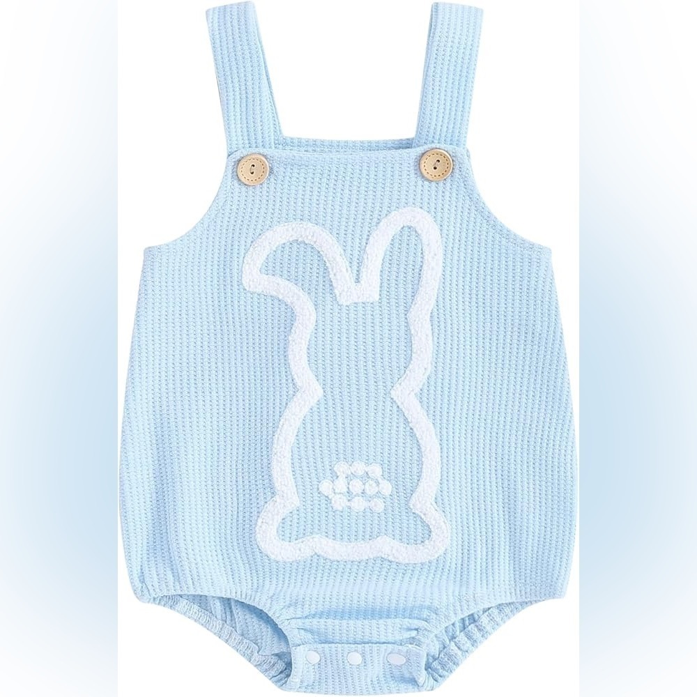 Embroidered Bunny Romper